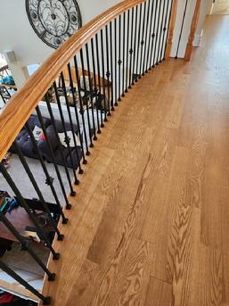 Finish in place hardwood flooring