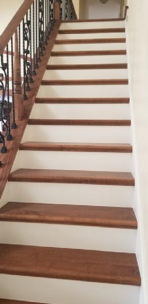 Maple Stair Installation